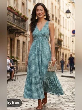 Anthropologie Maeve Mabel Halter Maxi Dress